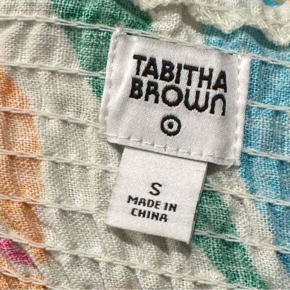 Tabitha Brown Linen Multicolored Dress Women’s Small - Picture 3 of 5